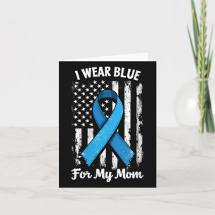 Tarjeta Mujeres Llevo Azul Por Mi Mamá Conciencia Sobre La