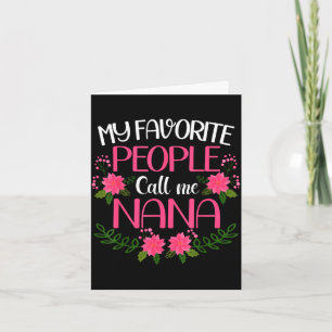 Tarjeta Mujeres mis personas favoritas me llaman nana día 