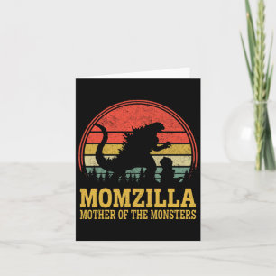 Tarjeta Mujeres Momzilla Madre De Monstruos Vintage Madres