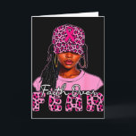 Tarjeta Mujeres negras cristianas afro seno Fe sobre el mi<br><div class="desc">Mujeres negras cristianas afro seno cáncer de mama Fe sobre el miedo</div>