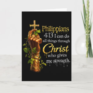 Tarjeta Mujeres Negras Dios Fe Cristiana Africana Melanina