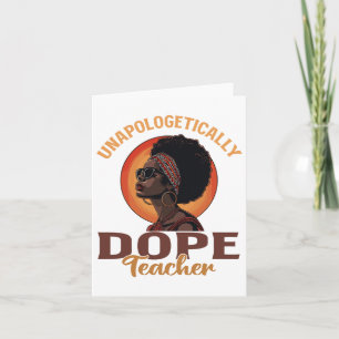 Tarjeta Mujeres Negras Sin Disculpas Drogan al Profesor Hi