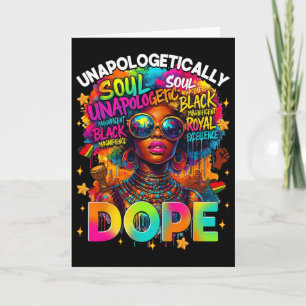 Tarjeta Mujeres Negras Sin Disculpas Drogas Juneteenth Neg