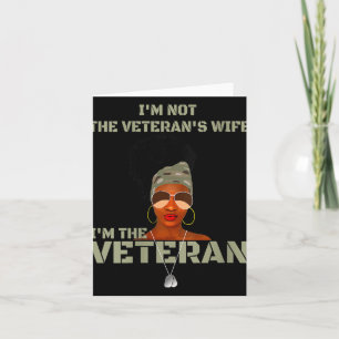 Tarjeta Mujeres No Soy La Esposa Del Veterano Soy El Veter