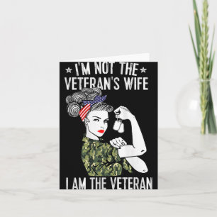 Tarjeta Mujeres No Soy La Mujer Veterana Soy El Veterano D