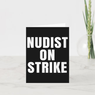 Tarjeta Mujeres nudistas en huelga humor divertido sarcást