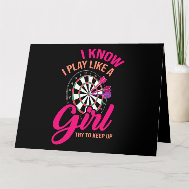 Tarjeta Mujeres Que Sé Que Juego Como Un Chica Intento Seg (Anverso)