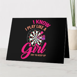 Tarjeta Mujeres Que Sé Que Juego Como Un Chica Intento Seg