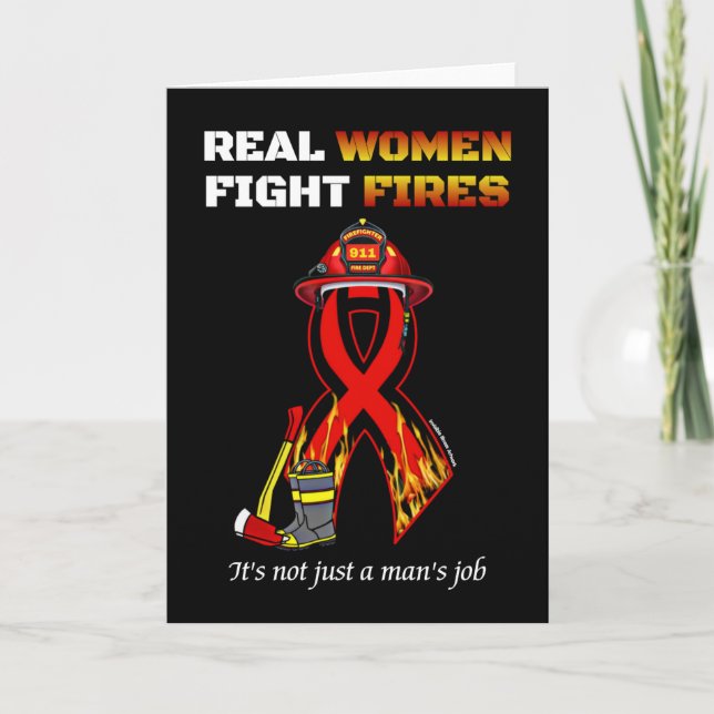 TARJETA MUJERES REALES LUCHAN CONTRA LOS INCENDIOS (Anverso)