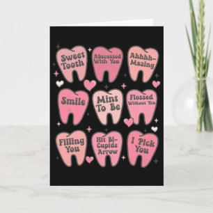 Tarjeta Mujeres Retro Dental Diente San Valentín Caramelo