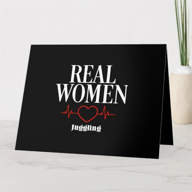 Tarjeta Mujeres riéndose con la decoración temática del gé (Anverso)