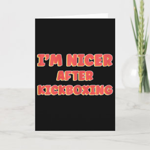 Tarjeta Mujeres Soy Amable Después De Kickboxing Chica Tae