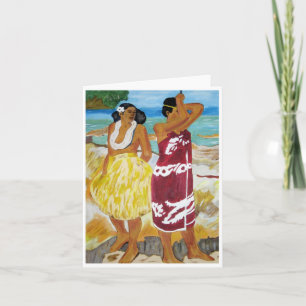 Tarjeta Mujeres Tahitianas