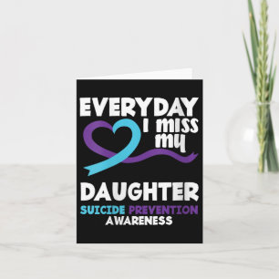 Tarjeta Mujeres Todos Los Días Extraño Mi Hija Suicidio Pr