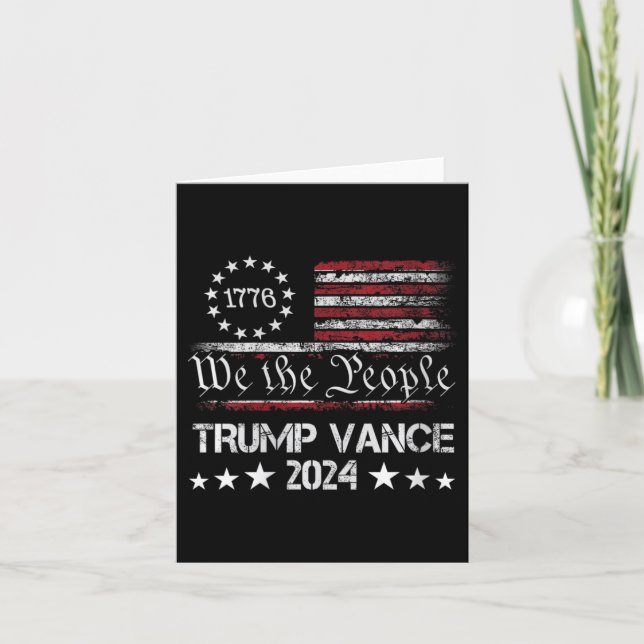 Tarjeta Mujeres Trump Vance 2024 Presidente Trump partidar (Anverso)