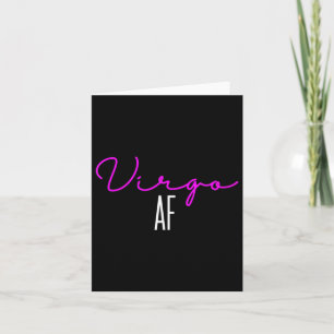 Tarjeta Mujeres Virgo Af Rosa Escritura _ Virgo Zodiaco