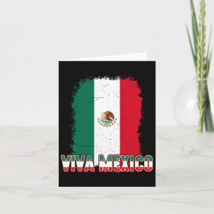 Tarjeta Mujeres Viva bandera de México Hombres Niños Chico