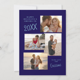 Tarjeta multiCollage de fotos moderna