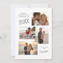 Tarjeta multiCollage de fotos moderna