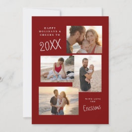 Tarjeta multiCollage de fotos moderna