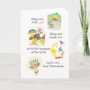 Tarjeta multidimensional de la bendición