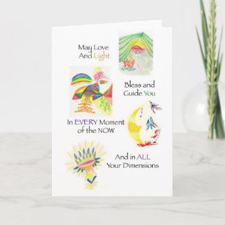 Tarjeta multidimensional de la bendición