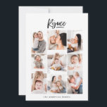tarjeta multifamiliar de vacaciones moderna<br><div class="desc">Todo se trata de familia con este diseño audaz que incluye un collage de fotos para que agregues tus propias fotos. Con una tipografía de guiones moderna y moderna y líneas depuradas elegantes,  es perfecto para el 2020. Añade tu nombre y detalles de familia.</div>