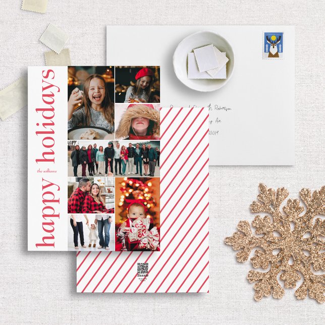 Tarjeta multifoto de vacaciones felices de tipo ro (Subido por el creador)