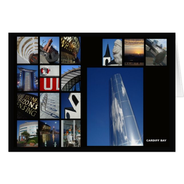 Tarjeta multiimagen de Cardiff Bay (Anverso (Horizontal))