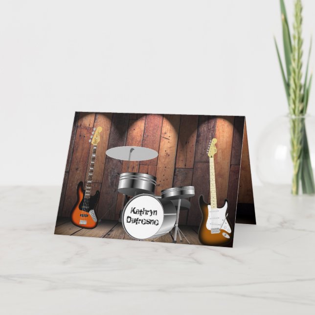 Tarjeta Multioportunidad personalizada "You Rock" (Anverso)