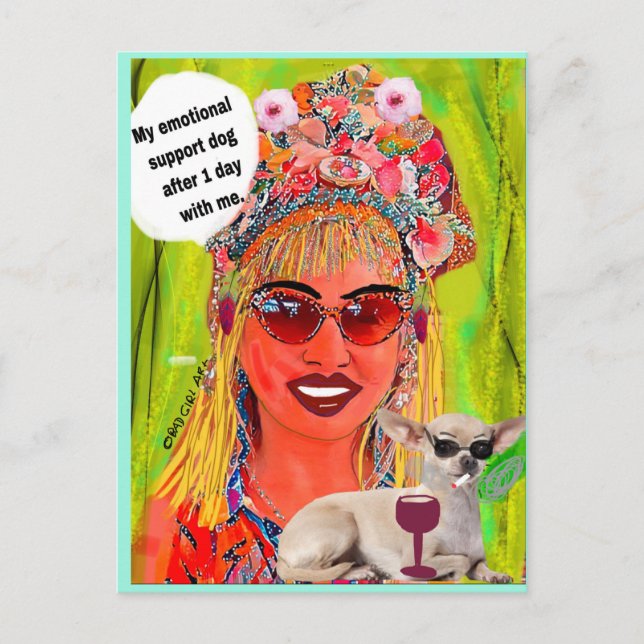 TARJETA MÚLTIPLE CON FINES MALOS DE ARTE MALO CHIC (Anverso)