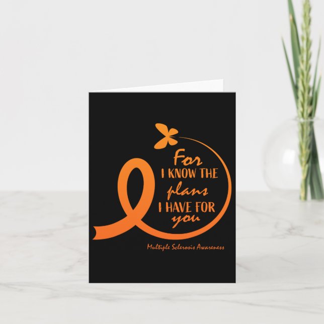 Tarjeta Múltiple entrega de conciencia sobre la esclerosis (Anverso)