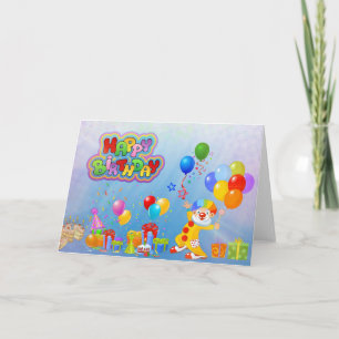 Tarjeta Multiple Language Birthday Wishing