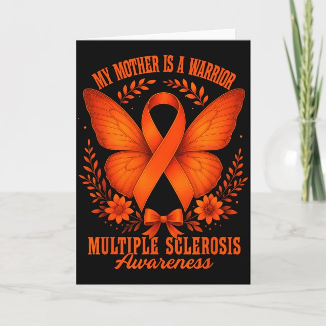 Tarjeta Multiple Sclerosis Awareness Ms Warrior My Mother  (Anverso)
