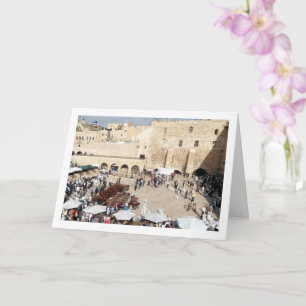 Tarjeta Multitud en la Explanada de las Mezquitas, Jerusal