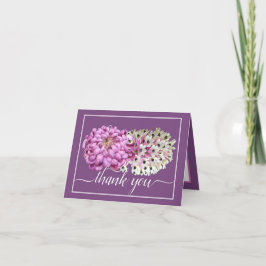 Tarjeta Mum Rosa y Orquídeas Blancas Agradecimiento Floral