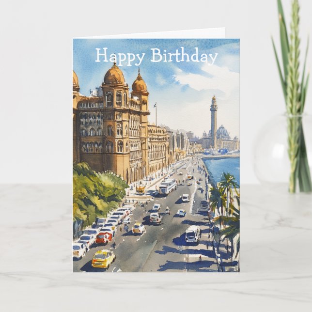 Tarjeta Mumbai in India (Anverso)