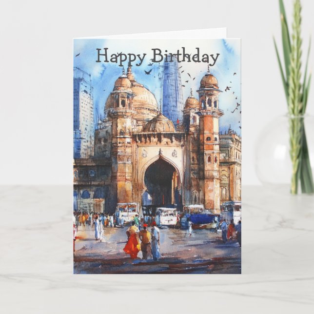 Tarjeta Mumbai in India (Anverso)