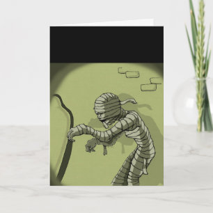 Tarjeta Mummy retorcido