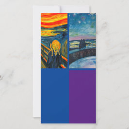 Tarjeta Munch, The Scream, Art Bookmark Card