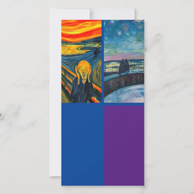 Tarjeta Munch, The Scream, Art Bookmark Card (Anverso)