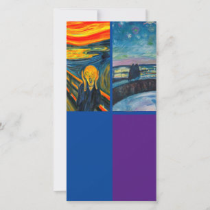 Tarjeta Munch, The Scream, Art Bookmark Card