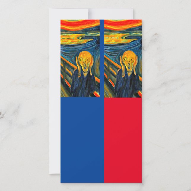 Tarjeta Munch, The Scream, Art Bookmark Card (Anverso)