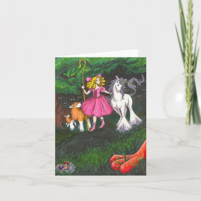 Tarjeta Mundo de cuento de hadas - BLANCO (Anverso)