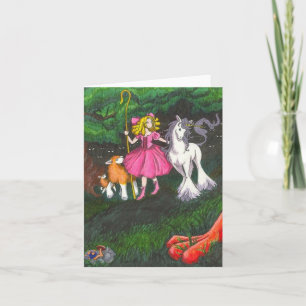 Tarjeta Mundo de cuento de hadas - BLANCO