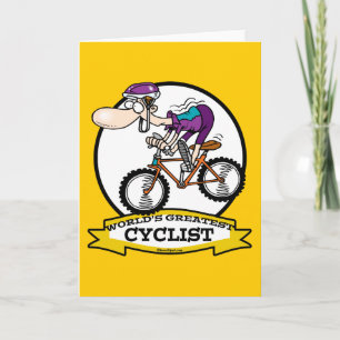 TARJETA MUNDO MAYOR PERSONALIZADO DE CICLISTAS