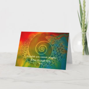 Tarjeta Mundos de la maravilla Rumi y del arte poético