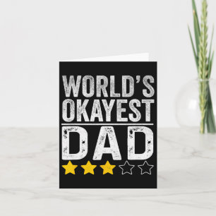 Tarjeta Mundos divertidos Día de los Padres de Papá Mejor 