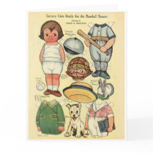 Muñeca de papel de reproducción de beisbol ⚾ Dolly