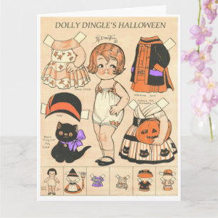 Tarjeta Muñeca de papel de reproducción 🦇 de Dolly Dangle